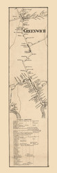 Greenwich Village - , New Jersey 1862 Old Town Map Custom Print - Cumberland Co.