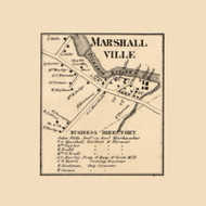 Marshalville - , New Jersey 1862 Old Town Map Custom Print - Cumberland Co.