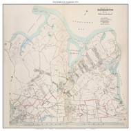 Easthampton & Amagansett, New York 1916 Old Map - Suffolk Co. Atlas Custom Print