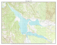 Hebgen Lake 1986 - Custom USGS Old Topo Map - Montana