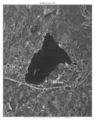 Aerial Photograph of Lake Spofford, 1992 - New Hampshire Custom Map