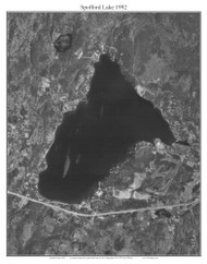 Aerial Photograph of Lake Spofford (Close), 1992 - New Hampshire Custom Map