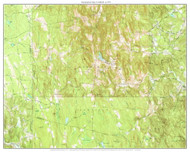 Ashfield 1971 - Custom USGS Old Topo Map - Massachusetts 7x7 Custom FRCO
