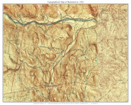 Buckland 1945 - Custom USGS Old Topo Map - Massachusetts 7x7 Custom FRCO