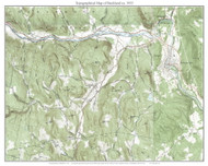 Buckland 1955-61 - Custom USGS Old Topo Map - Massachusetts 7x7 Custom FRCO