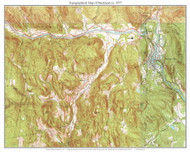 Buckland 1977 - Custom USGS Old Topo Map - Massachusetts 7x7 Custom FRCO