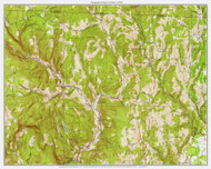 Colrain ca 1945 - Custom USGS Old Topo Map - Massachusetts 7x7 Custom FRCO