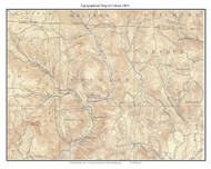 Colrain 1894 - Custom USGS Old Topo Map - Massachusetts 7x7 Custom FRCO