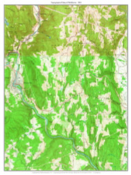 Shelburne 1961 - Custom USGS Old Topo Map - Massachusetts 7x7 Custom FRCO