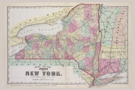 New York State #06-07, New York 1874 Old Map Reprint - Schuyler Co.