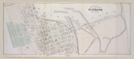 Watkins (Center) #22-23, New York 1874 Old Map Reprint - Schuyler Co.