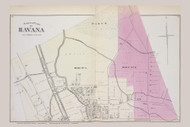 North Havana #30-31, New York 1874 Old Map Reprint - Schuyler Co.
