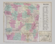 Hector #40-41, New York 1874 Old Map Reprint - Schuyler Co.