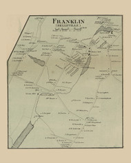 Frankliln Village, New Jersey 1859 Old Town Map Custom Print - Essex Co.