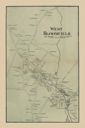 West Bloomfield, New Jersey 1859 Old Town Map Custom Print - Essex Co.