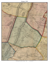 Orange - , New Jersey 1859 Old Town Map Custom Print - Essex Co.
