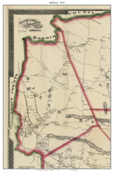 Milburn, New Jersey 1874 Old Town Map Custom Print - Essex Co. Wall Map