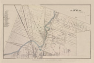 Batavia Village #039, New York 1876 Old Map Reprint - Genesee Co.