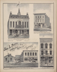 Opera House #041, New York 1876 Old Map Reprint - Genesee Co.