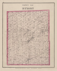 Byron #080, New York 1876 Old Map Reprint - Genesee Co.
