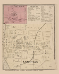 Sanborn, Lewiston #23, New York 1876 Old Map Reprint - Niagra & Orleans Cos.