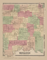 Royalton #55, New York 1875 Old Map Reprint - Niagra & Orleans Cos.