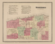 Somerset #63, New York 1875 Old Map Reprint - Niagra & Orleans Cos.