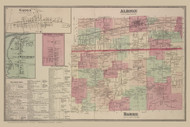 Barre, Albion, Gaines, Waterport #76-77, New York 1875 Old Map Reprint - Niagra & Orleans Cos.