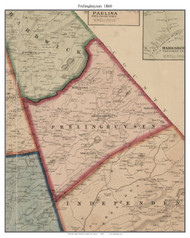 Frelinghuysen, New Jersey 1860 Old Town Map Custom Print - Warren Co.