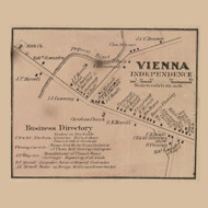 Vienna Independence - , New Jersey 1860 Old Town Map Custom Print - Warren Co.