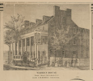 Warren House - , New Jersey 1860 Old Town Map Custom Print - Warren Co.