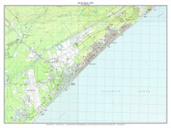 Myrtle Beach 1984 - Custom USGS Old Topo Map - South Carolina Coast