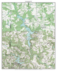 Lyman Lake 1983 - Custom USGS Old Topo Map - South Carolina