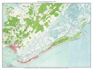 Sullivans Island 1959 - Custom USGS Old Topo Map - South Carolina Coast