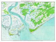 Edisto Beach 1959 - Custom USGS Old Topo Map - South Carolina Coast