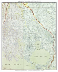 Wonder Lake, Lake Tambour and Lake Felicity 63k 1944 - Custom USGS Old Topo Map - Louisiana