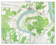 False River 7x7 1962 - Custom USGS Old Topo Map - Louisiana