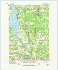 Adams, Wisconsin 1961 (1970) USGS Old Topo Map Reprint 15x15 WI Quad 800192