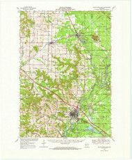 Black River Falls, Wisconsin 1968 (1971) USGS Old Topo Map Reprint 15x15 WI Quad 800296