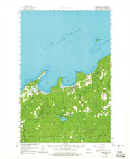 Cornucopia, Wisconsin 1964 (1965) USGS Old Topo Map Reprint 15x15 WI Quad 801482