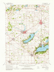 Delavan, Wisconsin 1960 (1962) USGS Old Topo Map Reprint 15x15 WI Quad 801501
