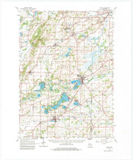 Eagle, Wisconsin 1960 (1983) USGS Old Topo Map Reprint 15x15 WI Quad 801525