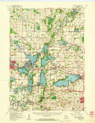Hartland, Wisconsin 1959 (1961) USGS Old Topo Map Reprint 15x15 WI Quad 503287