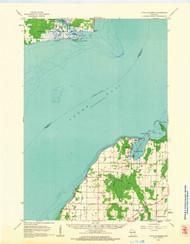 Little Sturgeon, Wisconsin 1961 (1963) USGS Old Topo Map Reprint 15x15 WI Quad 503353