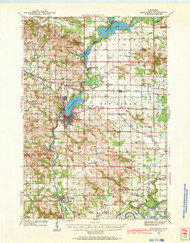 Menomonie, Wisconsin 1940 (1969) USGS Old Topo Map Reprint 15x15 WI Quad 503386