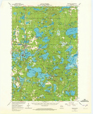 Minocqua, Wisconsin 1966 (1972) USGS Old Topo Map Reprint 15x15 WI Quad 802947