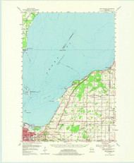 New Franken, Wisconsin 1954 (1975) USGS Old Topo Map Reprint 15x15 WI Quad 802921