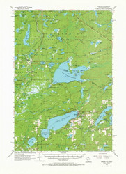 Phelps, Wisconsin 1956 (1971) USGS Old Topo Map Reprint 15x15 WI Quad 802971