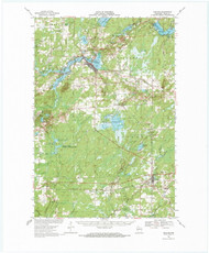 Phillips, Wisconsin 1968 (1970) USGS Old Topo Map Reprint 15x15 WI Quad 802967
