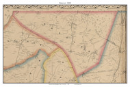 Hanover, New Jersey 1849 Old Town Map Custom Print - Burlington Co.